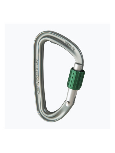 Wild Country Eos метален/зелен карабинер