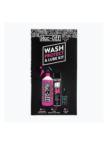 Комплект за грижа за велосипеда Muc-Off Clean, Protect and Lube (Wet Lube)