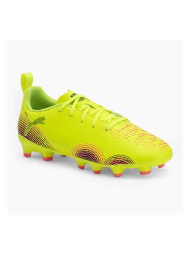 Детски футболни обувки PUMA Future 8 Play FG/AG Jr. yellow alert/puma black/sun struck