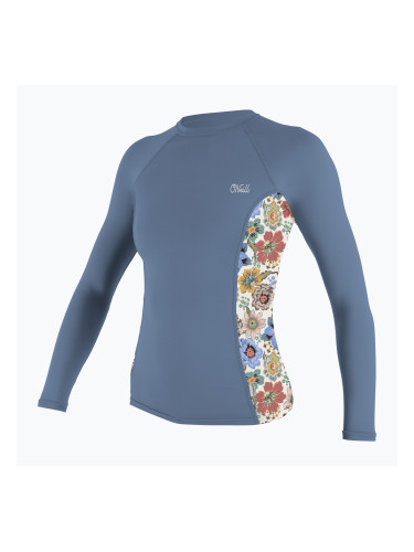 Дамско плуване с дълъг ръкав O'Neill Side Print Rash Guard infinity/talitha