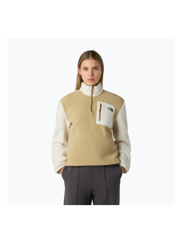 The North Face дамски суитшърт Yumiori 1/4 Zip khaki stone/white dune/utility brown