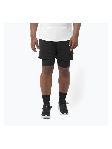 Мъжки шорти за бягане Salomon Sense 2IN1 deep black