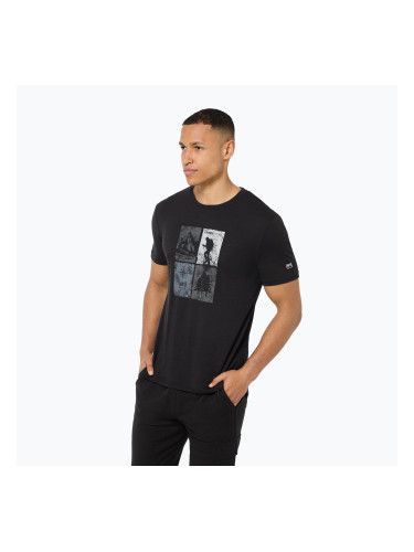 Мъжка тениска super.natural Go Hiking Tee jet black/various