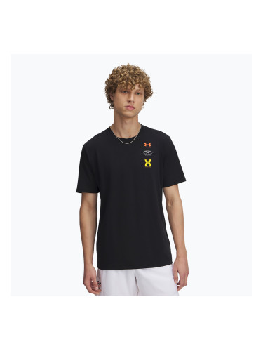 Мъжка тениска Under Armour 60/40S Evol Logo черна/бяла/златна