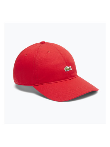 Шапка с козирка Lacoste RK0491 red