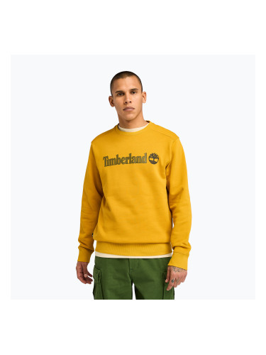 Мъжки суитшърт Timberland Linear Logo Crew Neck chai tea