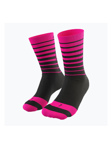 DYNAFIT Live To Ride чорапи за колоездене черни/розови 08-0000071746