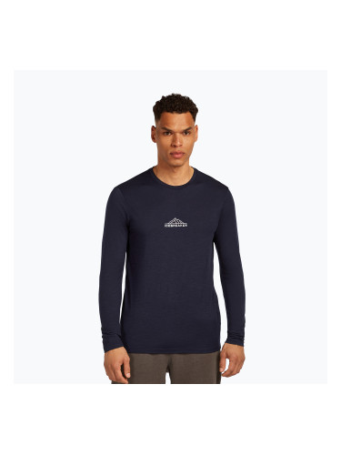 Мъжка блуза с дълъг ръкав icebreaker Merino 150 Tech Lite Road To Cook midnight navy