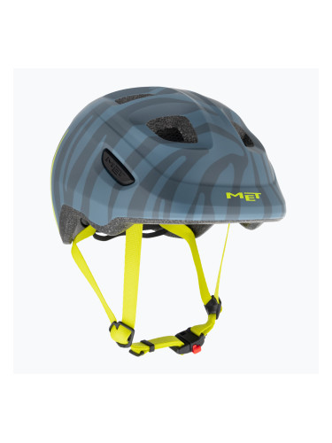 Детска велосипедна каска MET Hooray blue zebra matt