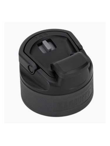 Капачка за чаша Kambukka 3-in-1 Hydration Elton black steel