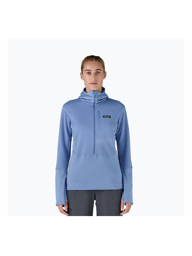 Дамско софтшел яке Patagonia R1 Hybrid Pullover Hoody abundant blue