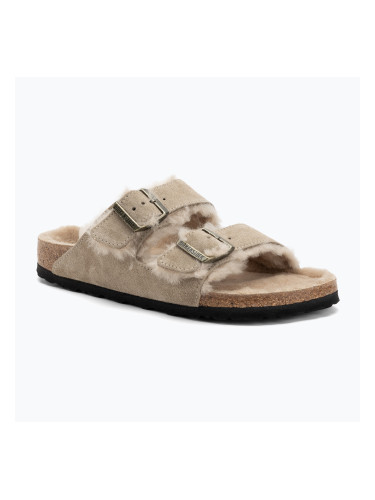BIRKENSTOCK Arizona Shearling SL Narrow кафяви джапанки