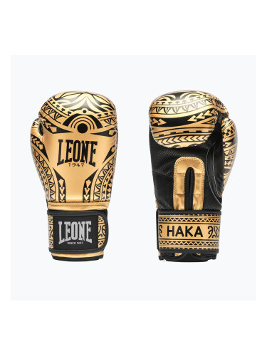 Боксови ръкавици LEONE 1947 Haka black/gold