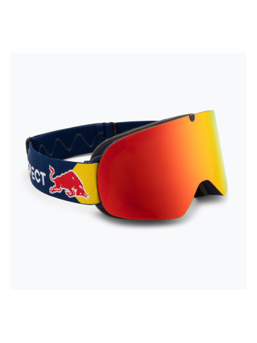Скиорска маска Red Bull SPECT Rush matt blue/orange with red mirror