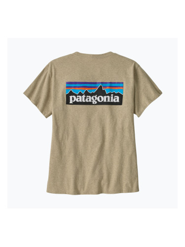 Дамска тениска Patagonia P-6 Logo Responsibili-Tee pumice