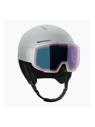 Скиорска каска Salomon Osmo Pro Sigma Photo ice flow/sky blue