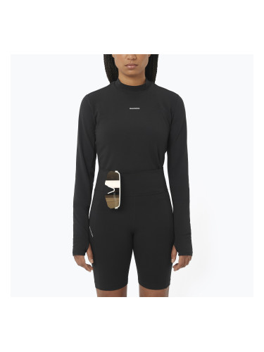 Дамска блуза с дълъг ръкав за бягане Salomon Bliss deep black