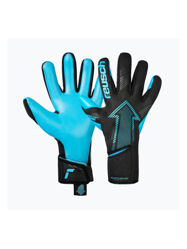 Вратарски ръкавици Reusch Fastgrip Aqua black/aqua blue