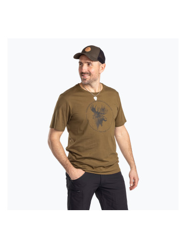Мъжка тениска Pinewood Moose olive