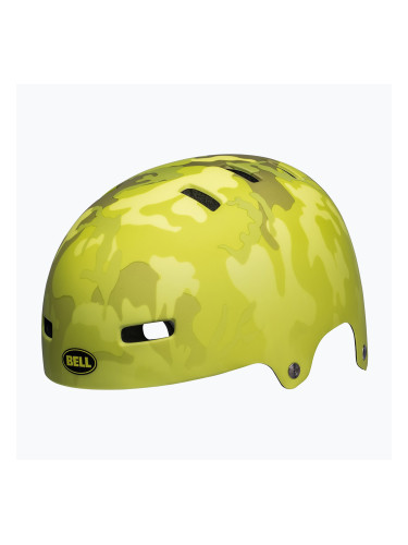 Детска каска Bell Span, matte hiviz yellow/camo