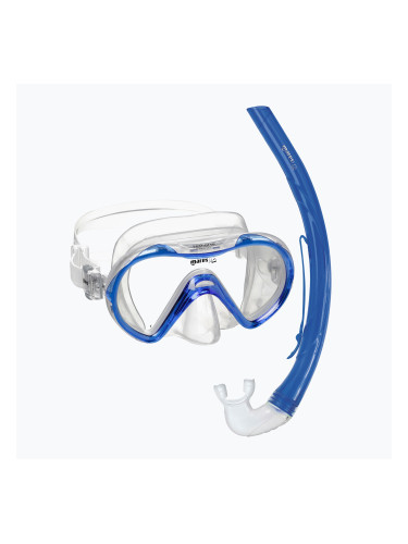 Детски комплект за шнорхелинг Mares Combo Seahorse royal blue/clear