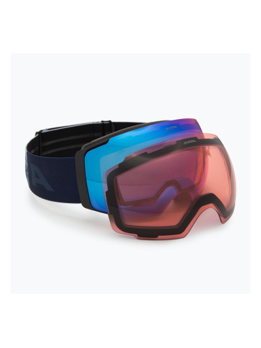 Скиорски очила Alpina Falera Mag Q-Lite black/blue matt/blue/pink