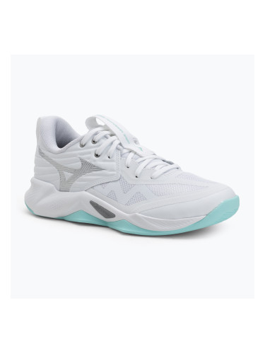 Дамски обувки за волейбол Mizuno Wave Momentum Pro white/blue tint