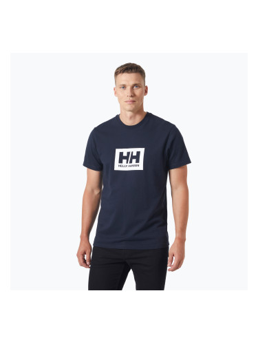 Мъжка тениска Helly Hansen Box T 2.0 в тъмносиньо