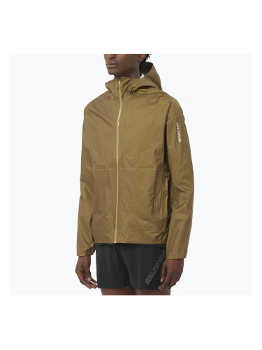 Мъжко яке за бягане Salomon Bonatti Waterproof brilliant olive