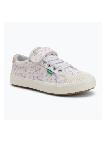 Детски маратонки Kickers Kickgoldi white/print festi summer