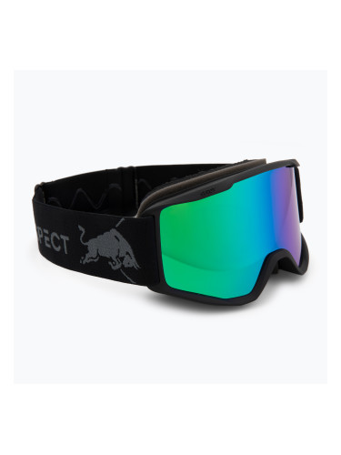 Скиорска маска Red Bull Spect Neon matt black/brown with green mirror