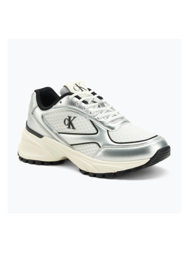 Дамски обувки Calvin Klein YW0YW02063 Hike Runner Lace Up Mesh Mix silver/black/bright white