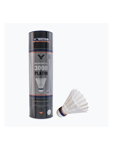 Совалки за бадминтон VICTOR Nylon Shuttle 3000 6 бр. бели 101519