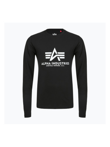 Alpha Industries Basic T черно поло с дълъг ръкав за мъже