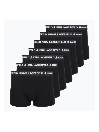 Мъжки боксерки KARL LAGERFELD Logo Trunk 7 чифта black