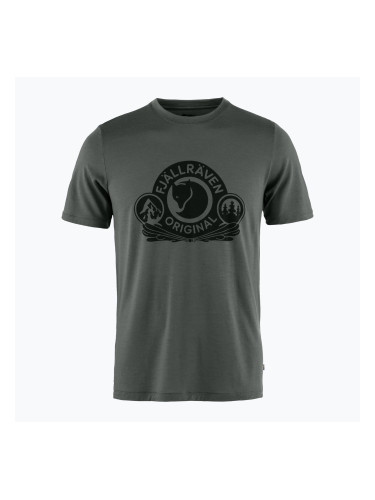 Мъжка тениска Fjällräven Abisko Wool Classic basalt