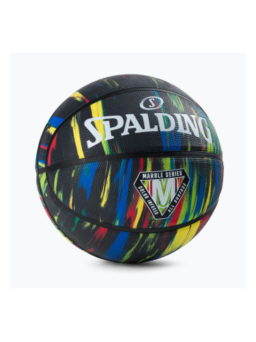 Spalding Мраморна баскетболна топка черна 84398Z