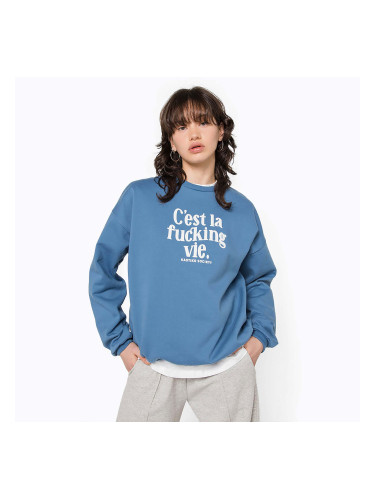 Мъжки суитшърт Kaotiko C'est la vie denim blue