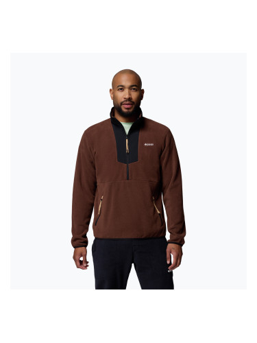 Мъжки суитшърт Columbia Sequoia Grove Half Zip Fleece tobacco/black