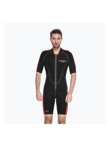 Мъжки неопренов костюм за плуване Cressi Lido Shorty 2 mm black/red