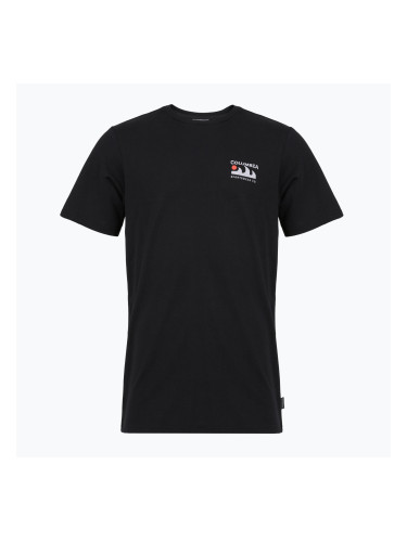 Мъжка тениска за трекинг Columbia Explorers Canyon Back black/пик и вълни