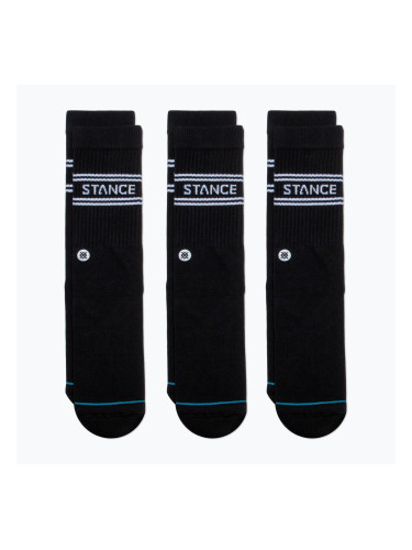 Stance Basic Crew чорапи 3 чифта черни