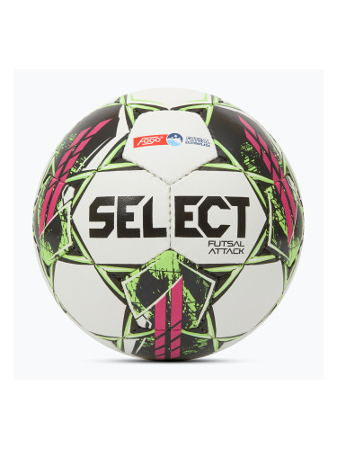 Футболна топка SELECT Futsal Attack Fogo Ekstraklasa white/pink размер 4