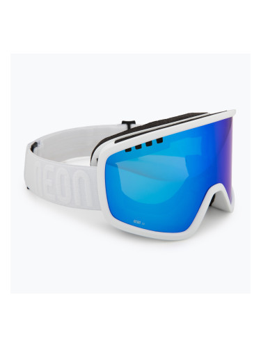 Скиорска маска Neon Force Otg white/white/mirror blue