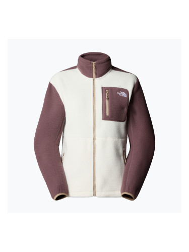 Дамски суитшърт от полар The North Face Yumiori Full Zip white dune/tawny quartz