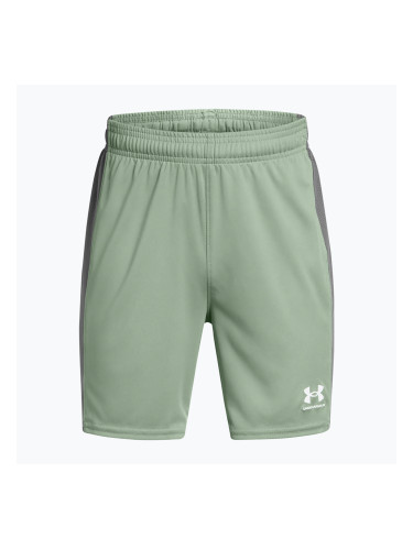 Детски футболни шорти Under Armour Challenger Knit silica green / castlerock / white