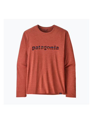 Мъжка блуза с дълъг ръкав Patagonia Cap Cool Daily Graphic Shirt '73 text logo / potters red x-dye