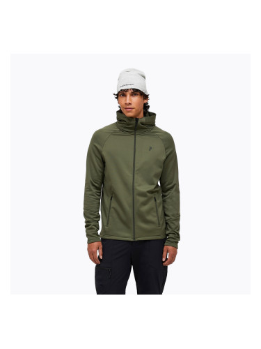 Мъжки суитшърт Peak Performance Rider Essentials Zip Hood pine needle/pine needle