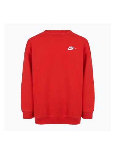Детски суитшърт Nike Sportswear Club Fleece university red/white