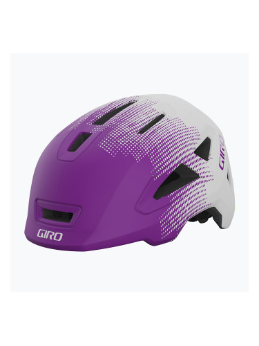 Детска велосипедна каска Giro Scamp II matte purple towers